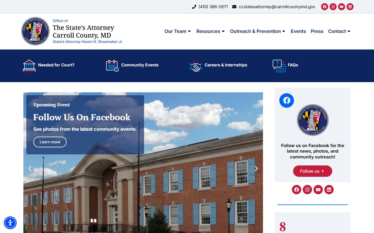 Carroll County criminal court records State's Attorney office