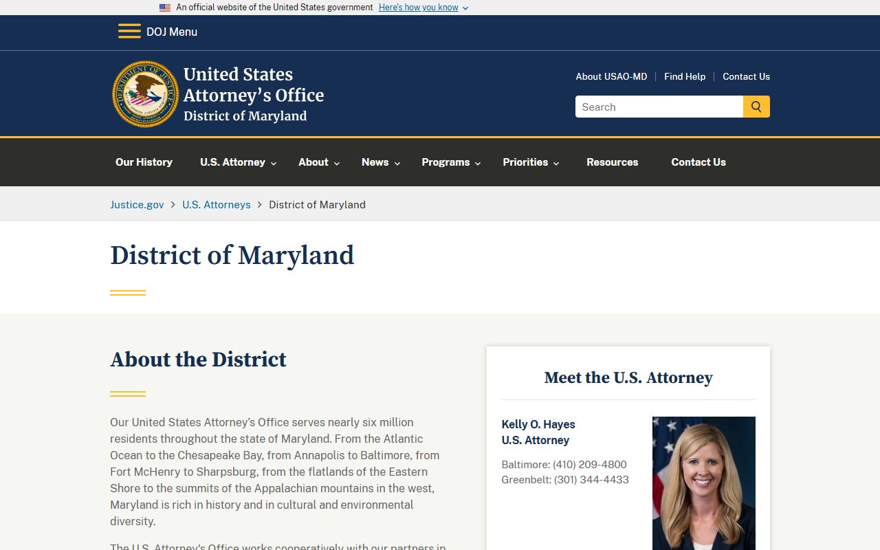 Carroll County criminal court records federal prosecutor source